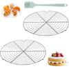 Aarcyye Raffreddatore per Torte, 2 Pezzi Griglia Rotonda per Torte, 30cm Griglia di Cottura in Acciai Inossidabili, Griglia di Raffreddamento Rotonda, Raffreddamento Uniforme e Veloce, per Forno, Friggitrice