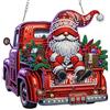 MOGTAA Set per Pittura con Diamanti di Natale, Trenino di Natale con Nano di Natale con Catena per Bambini e Adulti, Immagini per Finestre con Diamanti, Set Fai-da-Te per Ornamenti da Appendere per