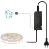 lichtvoll Striscia LED con sensore di movimento, 3 m, bianco caldo, 36 W, lampada da incasso per cucina e pannelli acustici