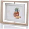 JOSON Cornice portafoto rotante in stile antico, per foto fai da te, 10 x 15 cm, colore legno