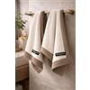 B O S A L O N I Set BOSALONI HOME 2 Asciugamani Viso - Formato Compatto ed Elegante - 100% Cotone - Morbidi, Leggeri e ad Asciugatura Rapida - Moka