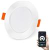 DUSKTEC Faretto da incasso LED Smart Set da 1 pezzi, 230 V, 7 W, dimmerabile, con app, faretti da soffitto, luce bianca calda e fredda, 2700 K-6000 K, compatibile con Alexa, faretti da soffitto, 68 mm