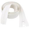 Giddy Square Cerniera robusta bianca, 20 cm, resistente, stile separabile, denti #5, ideale per artigianato, borse e borse fatte a mano Giddy Square