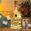 JOKILY Bottiglia luminosa a LED con scritta: luce portafortuna, bottiglia illuminata, bottiglie decorative con tappo di sughero, regalo per migliore amica, regalo di coraggio per fidanzata, regalo di