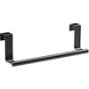 NUWIQ NUWIQ Porta Strofinacci, 23cm Barra Canovaccio, Diametro Della Sospensione 2cm Porta Asciugamani Cucina, Armadi e Pensili per Cucine e Bagni, Nero