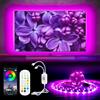 ETRLNXY Retroilluminazione LED TV, 5 Metro RGB Striscia di Luci LED per TV da 65-85 pollice, Strisce luminose Sincronizzazione Musicale, Controllo da APP e Telecomando, 16 Milioni Colori per TV PC Sala giochi