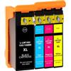 4 Cartucce Lexmark 14N1921E Multipack Nero + Colore compatibile