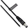 Keple Cavo di Prolunga di Alimentazione CC DC 2.5mm / 5.5mm Jack Maschio a Spina Nuda 3m Adattatore Connettore Compatibile con CCTV Security Camera, IP Camera, DVR Standalone, LED Strip Monitor (Nero)