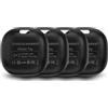 Chron Market Air Tag, Bluetooth Gps tracker auto, localizzatore oggetti, Cani, chiavi, Gatti, Borse, Valigie, Batteria Sostituibile, (Compatibile solo iOS, App Dov'è) (CONFEZIONE DA 4 PEZZI, NERO)