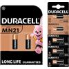 Duracell 7X Duracell MN21 A23 23A (1 Blister Da 2 batterie + 1 Blister da 5 Batterie) 7 Pile
