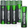 BEVIGOR 16 Batterie Ricaricabili AA 2800mAh 1.2V, Batterie NiMH AA Ad Alta Capacità, Precariate