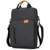 jooeer Custodia PC 13 Pollici, Borsa a Tracolla per Computer in Poliestere Impermeabile Compatibile con 13 MacBook Air Pro M3 M2 M1, Surface Pro, Grigio Scuro