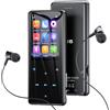 ODEJOI Lettore MP3 64 GB con Bluetooth 5.3 e schermo a colori da 2,4 - Dotato di tasti touch, altoparlante, corpo metallico, audio Hi-Fi, 18 suoni per dormire, radio FM - Espandibile fino a 128 GB.