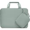 MOSISO 13 Pollici Custodia Borsa, Porta PC Laptop Compatibile con MacBook Air 13 Pollici M4 M3 M2 M1 2025-2018 / Pro 13 M2 M1, Borsa Computer Neoprene Maniglia&Borse Piccola Staccabile, Verde Antico