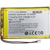HXJNLDC DC 3.7V 4200mah 606090 li-ion Lithium Ion Polymer Battery Sostituzione per la fonte di fonte portatile di robot diy