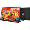 Newwin Schermo portatile 2,5 K 16 QHD 2560 x 1600P HDR IPS Secondo schermo PC portatile aggiuntivo USB-C HDMI Display esterno Monitor Plug & Play Monitor di gioco per computer portatile PC MacBook