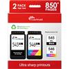 ColoWorld 545XL 546XL - Cartucce per stampante Canon PG-545 e CL-546 XL, per Canon Pixma TS3150, TS3151, TS205, TR4550, MG2555S, MG2550S, MX495, MX490, IP2850, 1 nera, 1 a colori