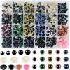 Hengxinchen 620 Pezzi Occhi Amigurumi Cromatico Amigurumi Kit Occhi 6-14mm Occhi per Pupazzi Plastica Occhi di Sicurezza per Amigurumi con Rondelle per Animali all'Uncinetto Bambola Pupazzo Peluche