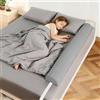DUJUIKE Cuscino Per Ginocchia Comfort, Cuscino Cervicale In Memory Foam, Supporto Lombare, Adatto A Collo, Gambe E Vita, Design A Forma Di Mezzaluna (Grigio Chiaro, 1-pack (105cm))