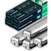 V-TAC 4x Plafoniera LED Impermeabile Doppia 120 CM - 36W - [ Chip Samsung ] - 4 PEZZI - Lampada 3400 Lumen IP65 per Soffitto, Parete, Garage, Magazzino - Doppio Tubo - Luce 4000K Naturale