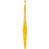 Ommi Crochet Ommi - Uncinetto con manico ergonomico, realizzato a mano, 17,8 cm, per lavori a maglia, filato artigianale, ottimo regalo (giallo, 4,5 mm)