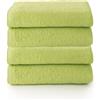 Top Towel Plus - Set di 4 Asciugamani da Bagno e Lavabo 100% Cotone | Asciugamani Morbidi, Assorbenti e Resistenti 50x100 cm | Set Ideale per Bagno Moderno