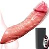 SNOWSEXY Vibratore Guaina per Pene Guaina Fallica Prolunghe per il Pene Guaine e Prolunghe Allungamento 9 Modalità Vibratore Anello Vibrante del Pene Sex Toys per Coppie Masturbtore per Uomini, Colore Neutro