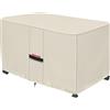 Porch Shield Patio Fire Pit Cover - Impermeabile 600D Outdoor rettangular Fire Table Cover Deck Box Protector - 48 x 28 pollici, Beige