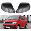 KYYET Coppia di coperture per specchietto retrovisore laterali compatibili con VW Volkswagen Transporter T5 T5.1 2010-2015, T6 2016-2019 (modello in fibra di carbonio)