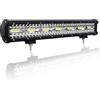 AUXTINGS 50 cm 420W Barra luminosa a LED Pod Luce tripla Luce di guida Off Luci della strada Spot Flood Combo impermeabile Trave LED Cubi Luci per Fuoristrada camioncino ATV UTV SUV,12V 24V CC