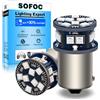 SOFOC 1156 BA15S LED Luce Stop/Freno/Retro Nebbia Rossa 6V 12V 24V 6-60V AC/DC Canbus Ready per Moto & Auto 2pcs