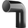 Silicone Hose UK 90 gradi silicone Turbo e refrigerante rinforzato tubo flessibile ID gomito: 35mm - nero