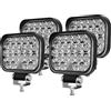 YUGUANG Faro da lavoro a LED,4 x 48W, quadrato, per fuoristrada, 12V 24V, IP67, impermeabile, per camion, trattore, SUV, UTV, ATV.