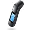 Thalire Etilometro Portatile Professionale Alta precisione | Alcol Test Digitale di Precisione con Display LCD & Allarme 3 Colori | Test Alcolemico Istantaneo per Controlli Stradali (0.00-1.9 g/l)