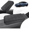GAFAT Novità Tesla Model Y Juniper 2025 2026 Bracciolo Console Centrale Copertura, Tesla Model Y 2025 Protezione Braccioli, PU Microfibra Pelle Imbottiture, 3 CM Aumenta ispessito Alleviare la fatica