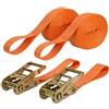 NEXAFIX Cinghia con Cricchetto 5m x 50mm Set 2 Pezzi | Cinghia Ancoraggio per Fissaggio Carico | Cinghia Trasporto per Rimorchio Auto