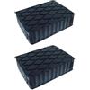 Generico Tamponi in Gomma per Ponti Sollevatori, Kit 2 Pezzi, Compatibili con Qualunque Tipo di Ponte Auto 160X120 H40 Produzione Italiana