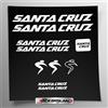 Stickersland Kit adesivi compatibile con telaio MTB Mountainbike e casco | decals sticker Decalcomanie bici scritte loghi | Stickersland® - Santa (Bianco Lucido)
