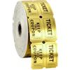 QINGZY 1000 Biglietti Della Lotteria (500 Paia), Doppio Rotolo, Numerazione Consecutiva, Rosso/Blu, Biglietti All'asta Macchina Della Lotteria per Eventi, Ingressi, Lotterie, Premi e Ricompense (Oro)