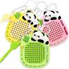 Echehi 3 Portachiavi Fidget Toys, Giochi Sensoriali con Lavagnetta Magnetica e Mappa del Labirinto, Giochi Antistress per Adulti e Bambini. Panda3