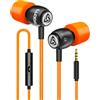 LUDOS CLAMOR Auricolari In-Ear Cuffie, Cuffiette con Filo e Microfono, Garanzia 5 Anni, Audio di alta Qualità, Memory Foam, Cavo Rinforzato, Bassi, Controllo del volume per iPhone, Samsung, Huawei