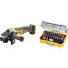 DEWALT DCG405NT-XJ Smerigliatrice Motore Brushless in Valigetta TSTAK & DT7969-QZ Set Avvitatura Composto da 32 Pezzi Assortiti, Adattatore Magnetico 1/4