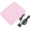 Jenngaoo Cuscinetto Riscaldante USB Portatile, Cuscinetti Riscaldanti per Spalle, Collo, Gambe, Tempi di Regolazione della Temperatura per Collo, Gomiti, Ginocchia, Spalle, Crampi(Rosa)