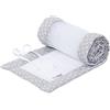 babybay Paracolpi in mesh adatto per modello originale, grigio chiaro stelle bianche