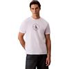 Calvin Klein SS 30s WHSL CK Word Circle Graph LV14RE816G Maglietta Grafica da Uomo, Bianco (Bianco Brillante), S, Bianco (Bianco Brillante), S