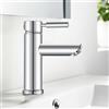 kisimixer Rubinetto Bagno Lavabo Monocomando Miscelatore Lavabo Bagno, Acciaio Inossidabile 304, Monoforo, Cromato