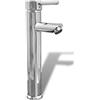 vidaXL Rubinetto Singolo Flessibile in Ottone per Bagno Miscelatore Lavabo