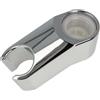 tecuro - Supporto soffione doccia per montaggio su rubinetti, attacco 1/2 (standard), plastica cromata - 60075