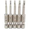 TopHomer 5pcs 1/4 Hex Shank Magnetico S2 Acciaio Triangolo Testa Cacciavite Bit 50mm