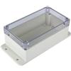 tooloflife Scatola di derivazione impermeabile, custodia ABS per progetti elettrici, scatola per strumenti DIY per progetti elettronici, alimentatori (158 * 90 * 64mm Trasparente)